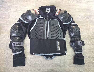 Wulfsport Motocross Body Armour Chest Protector Age 3-4 Motorcross Mx Boys Girl