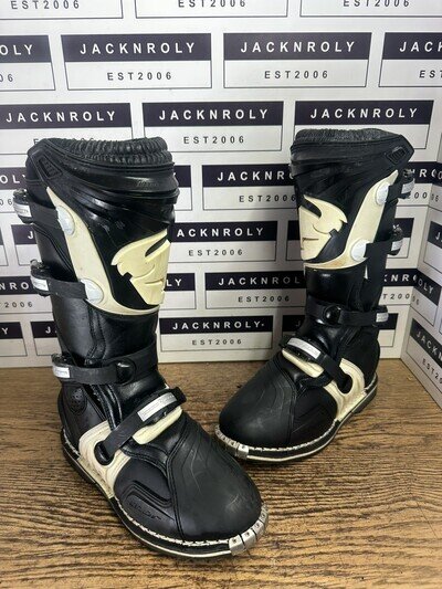 THOR QUADRANT BOOTS MOTOCROSS MX Adults - White - Black - UK 11 - US 12- EU 47