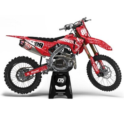 Honda Motocross MX Graphics Decal Sticker Kit Sloppy | CRF CR XR All Models