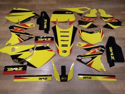 SUZUKI DRZ400 DRZ 400 S E SM DECALS STICKERS GRAPHICS KIT ENDURO plastic tank
