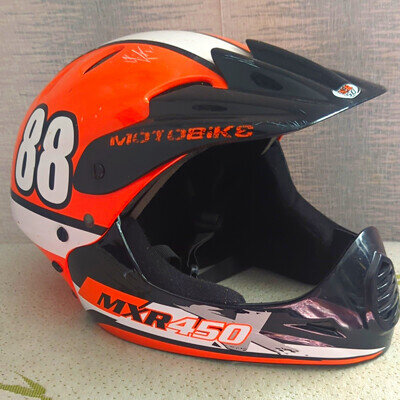Kids MXR 450 Full Face Helmet Fits Helmet Sizes 54-58cm VGC Motocross Enduro