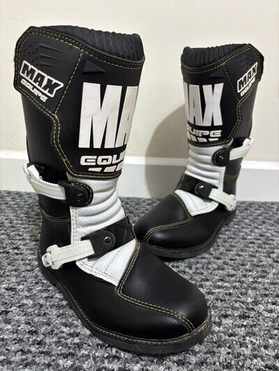 MAX EQUIPE Kids Child’s Youth Motocross MX Motor Cross Boots. UK 3.5 - EU 36