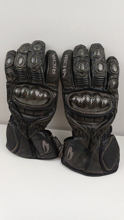 RIcha Men's Motorcycle Gloves Waterproof Breathable Size XL Good Condition Used