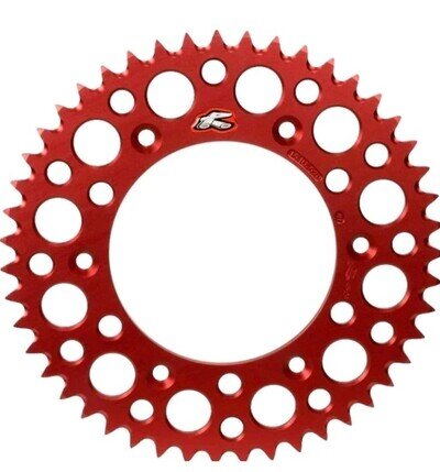 Renthal Rear Sprocket 49T 520 154U-520-49GRRD Grooved Red Honda MX Motocross