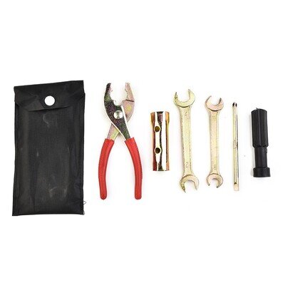 5* Motorcycle Tool Kit Spanner / Wrench / Screwdriver / Pliers W/ Storage Bag