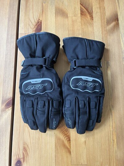 RST Axiom CE Waterproof Motorcycle Gloves Black – Size 11 / XL