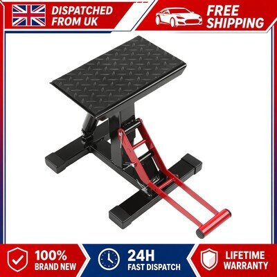 Motocross Red Lift stand MX Bike Stand - Heavy Duty Off-Road Stand UK