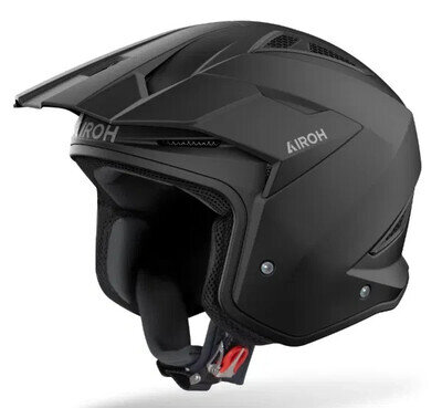 AIROH TRR2 TRIALS BIKE OPEN FACE HELMET. GREAT QUALITY. MATT BLACK. ALL SIZES
