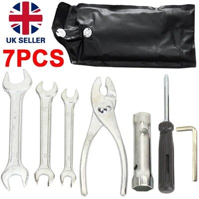 7PC Motorcycle Tool Kit Repair Tool For Honda YAMAHA Kawasaki BMW Polaris Suzuki