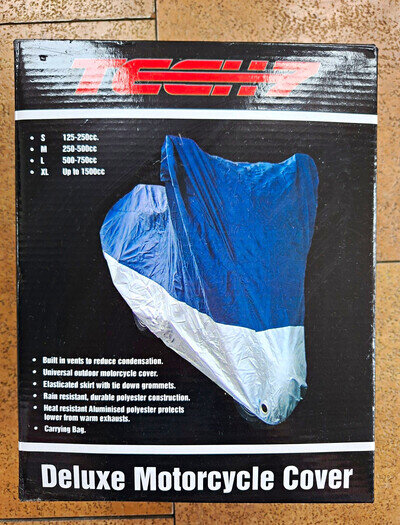 Deluxe Motorcycle Cover Large Fits 500-750cc