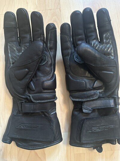 RST Motorcycle Gloves Storm 2 Leather Waterproof Gloves - Size: Medium