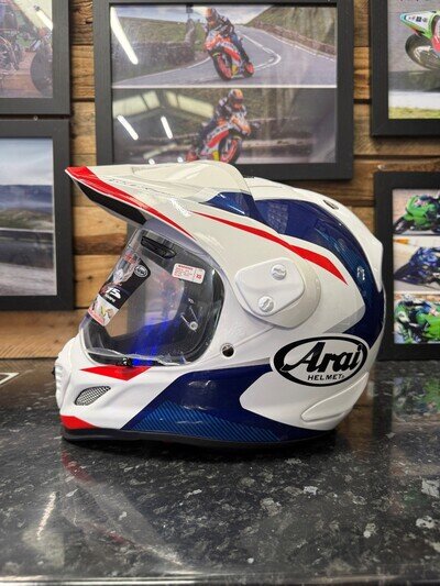 Arai Tour X4 Adventure Touring Motorcycle Motorbike Helmet Break Blue XS