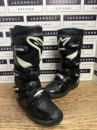 Alpinestars Tech 3 MX Motocross Boots Mx Off Road Black Size US 7 UK 6 EU 39