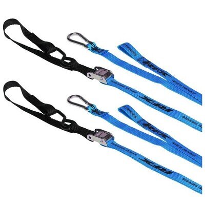 RFX MOTOCROSS TIE DOWNS STRAPS BLUE HUSQVARNA TE125 TE150 TE250 TE300