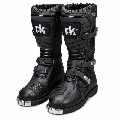 04 New KIDS MOTORCYCLE OFF ROAD NEW MOTOCROSS MX BLACK LEATHER BOOTS