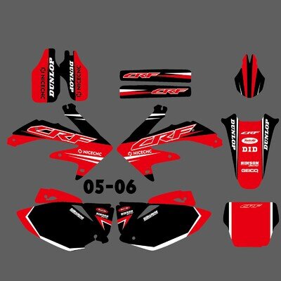 Motocross Graphics Decal Sticker Kit For Honda CRF450R 2005-2006