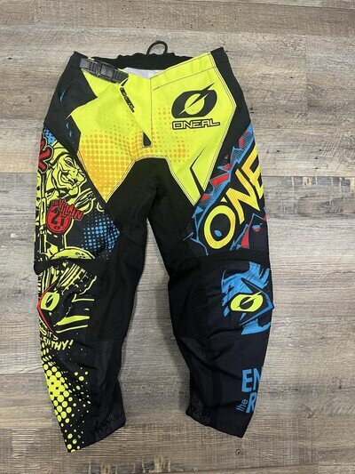 O'Neal Element Pants Youth 22 Multicolor MX Motocross Riding Graphic Race