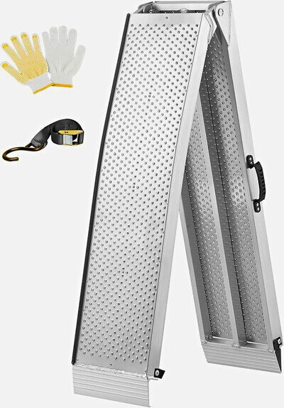 gardhom Folding Aluminium Loading Ramp 228x30.5cm 340kg ATV Motorcycle Truck