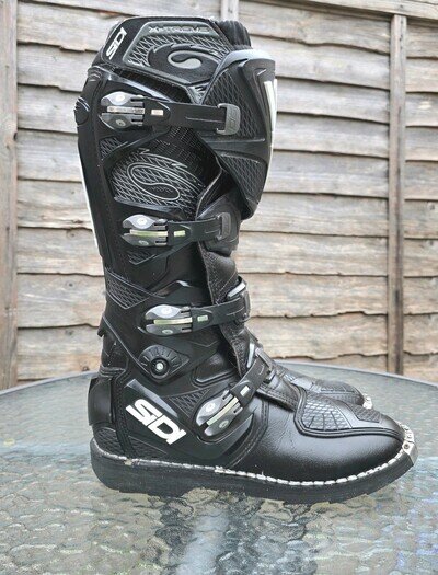 Sidi X-3 X-Treme Motocross Enduro Boots All Black UK 9 EU 43
