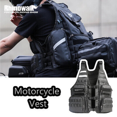 Rhinowalk Motorcycle Vest Adjustable Motocross Riding Jacket Hydration Backpack