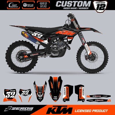 KTM MOTOCROSS GRAPHICS, CUSTOM MX GRAPHICS KIT DECAL , SX SXF EXC EXCF CORE ORG