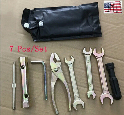 7x Motorcycle Tool Kits Repair Tool For Honda YAMAHA Kawasaki BMW Polaris Suzuki