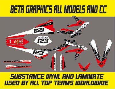 BETA EVO X TRAINER RR 2T 4T RR ENDURO FULL GRAPHICS KIT-STICKER KIT- ALL YEARS