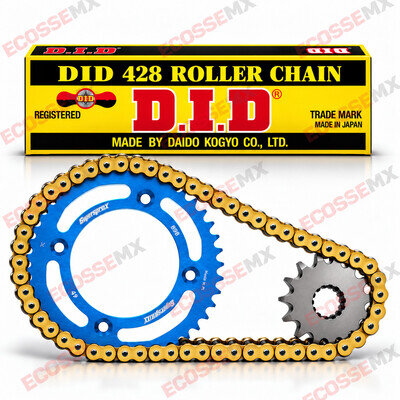 HUSQVARNA TC85 CHAIN SUPERSPROX APICO SPROCKET KIT BLUE DID GOLD CHAIN 2015-2025