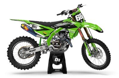 Kawasaki Motocross MX Graphics Decal Sticker Kit Flux | KX KXF KLX All Models