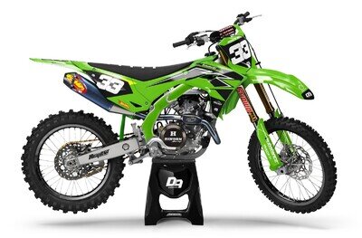 Kawasaki Motocross MX Decals Graphics Sticker Kit Raze - KX KLX KFX