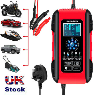 Intelligent 12V Motorcycle Motorbike Car Battery Charger Automatic Smart Trickle
