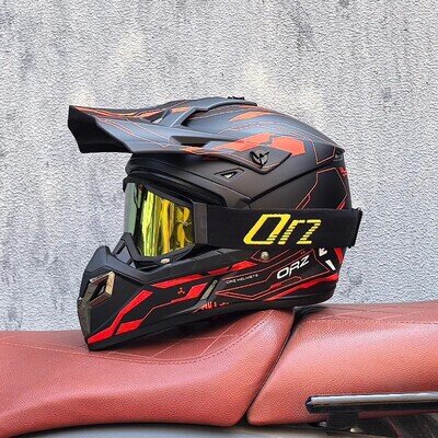 DOT Adult Iconic Helmet MX Motocross Helmet Goggles Off Road Racing