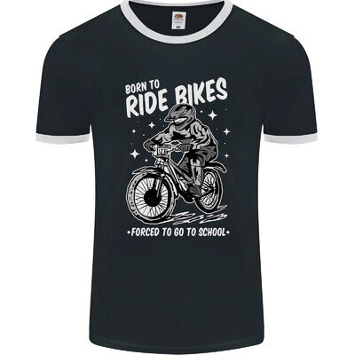 Born to Ride Motocross MotoX Dirt Bike Mens Ringer T-Shirt FotL
