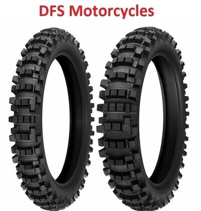 KENDA Trakmaster K760 90/90 -21 & 120/100-18 Motorcycle Tyre Pair Road Legal