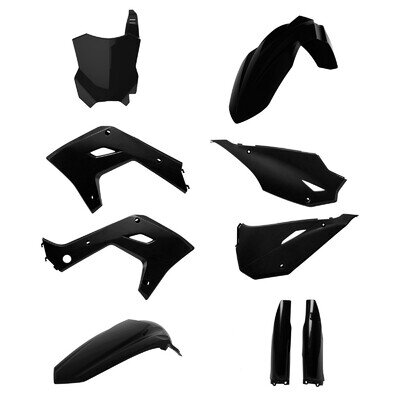 Kawasaki Restyle plastic kit KX 125 KX 250 2004 - 2008 ALL Black 91632 motocross
