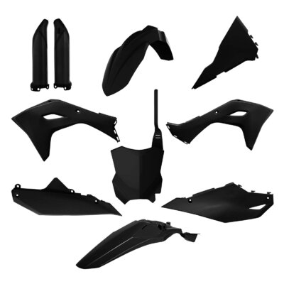 Polisport Kawasaki Plastic Kit KX 250 2025 2026 KX 450 2024 26 Black Motocross