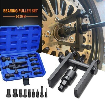 10x Motorcycle Inner Bearing Puller Tool Kit Inner Blind Removal Tool Kit 8-25MM