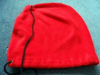 Two motorcycle helmet drawstring bags Oxford red & unbranded plain black