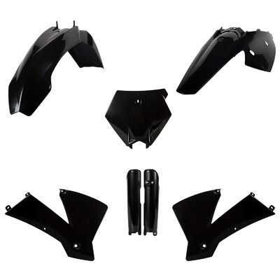 KTM Plastic Kit SX 2003 - 2004 SX 125 525 EXC 04 ONLY Black Polisport Motocross