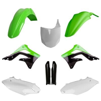Polisport Kawasaki Plastic Kit KXF 450 2012 ONLY OEM Green White Black Motocross