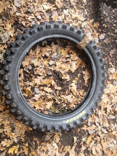 120 80 19 Motocross Tyre Dunlop Geomax mx33 Knobby Tyre Motorbike n32