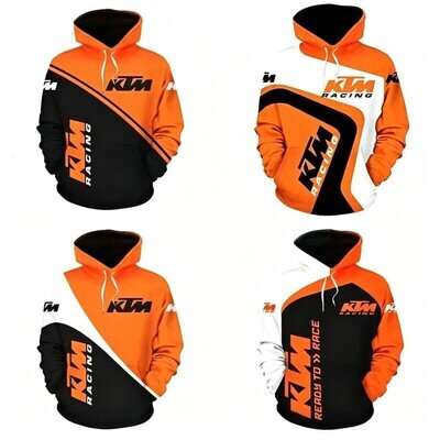 Unisex 3D Motorcycle Racing Hoodie Fleece Motocross Pullover Sweatshirt Gift