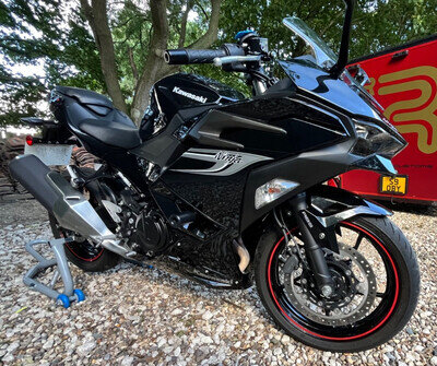 Upgraded Kawasaki Ninja 500, 2025, low miles, A2, (VAT Q) motorbike, motorcycle