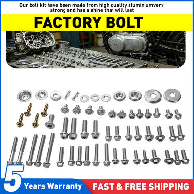 For Husqvarna FC TC FE TE TX Motocross Plastic Bodywork Bolt Refresh Kit Silver