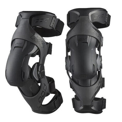 NEW POD K4 2.0 KNEE BRACES BLACK PAIR MOTOCROSS MX ENDURO ADULT GUARDS SAFETY