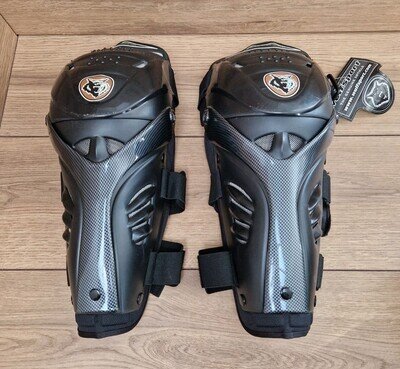 Wulfsport Hinged Knee Guards Shin Pads Motocross Enduro Wulf MX - NEW