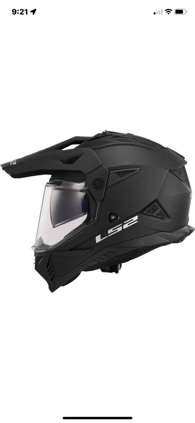 LS2 MX702 PIONEER II DUAL VISOR MATT BLACK ECE22.06 ADVENTURE MOTORCYCLE HELMET