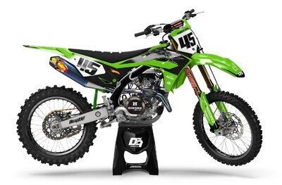 Kawasaki Motocross MX Decals Graphics Sticker Kit Korix - KX KLX KFX