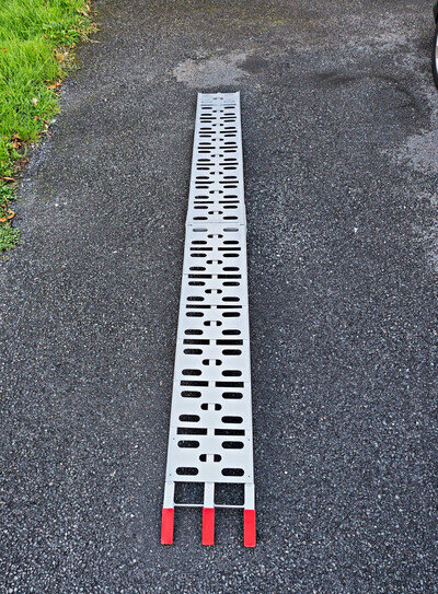 Motorcycle Aluminium Folding Loading Ramp 340Kg Load - 2170mm x 230mm (Extended)