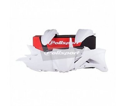 Kawasaki Plastic Kit KX 85 KX 100 2014 - 2021 White Motocross Polisport 90633